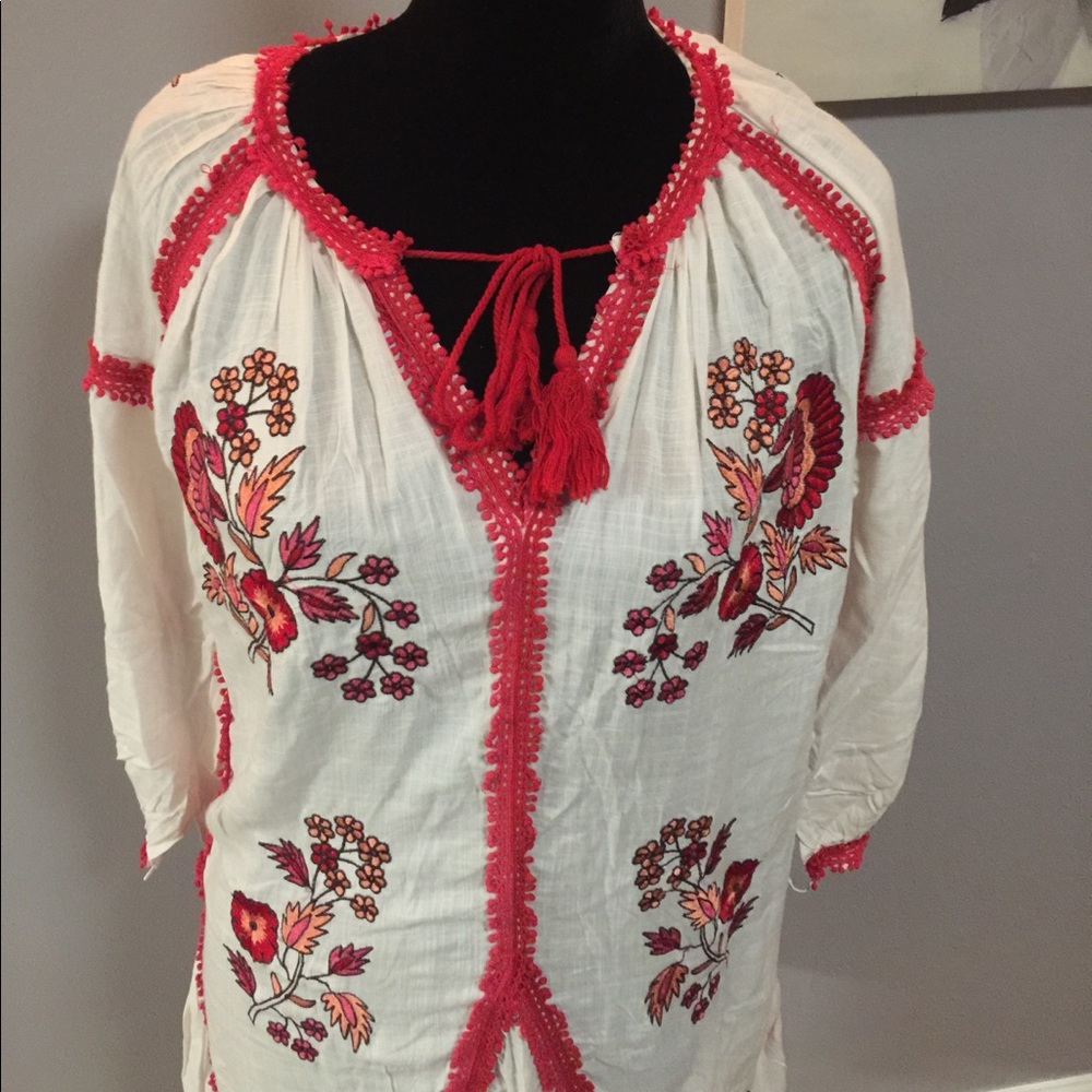 Anthropologie Embroidered Tunic Dress - Picture 7 of 8